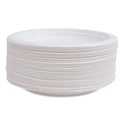 Eco-Products Vanguard Renewable and Compostable Sugarcane Plates, 6" dia, White, 1,000/Carton (EPP016NFA)