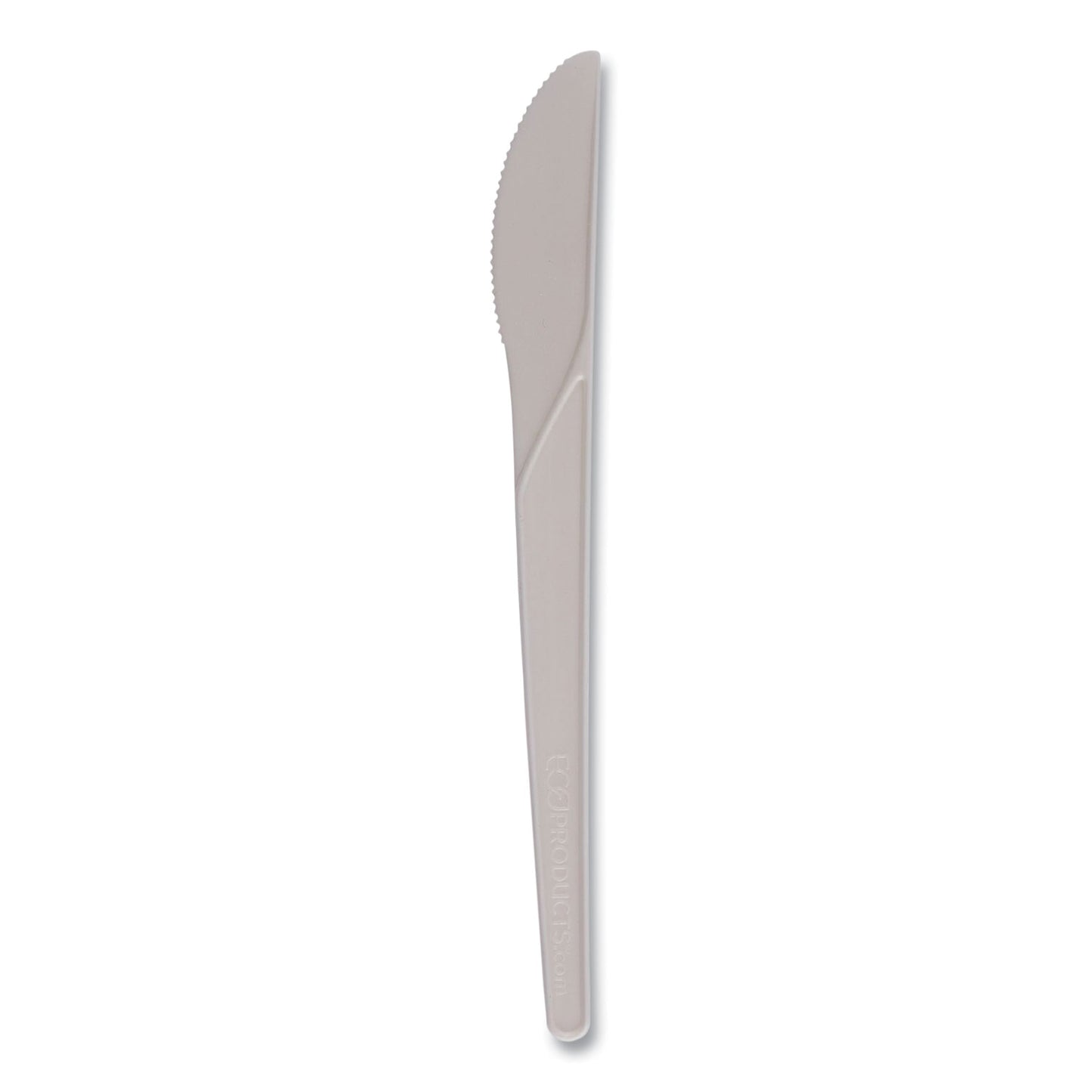 Eco-Products Plantware Compostable Cutlery, Knife, 6", Pearl White, 50/Pack, 20 Pack/Carton (EPS011)