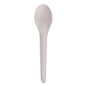 Eco-Products Plantware Compostable Cutlery, Spoon, 6", Pearl White, 50/Pack, 20 Pack/Carton (EPS013)