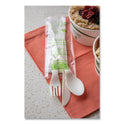 Eco-Products Plantware Compostable Cutlery Kit, Knife/Fork/Spoon/Napkin, 6", Pearl White, 250 Kits/Carton (EPS015)