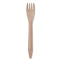 Eco-Products Wood Cutlery, Fork, Natural, 500/Carton (EPS212W)