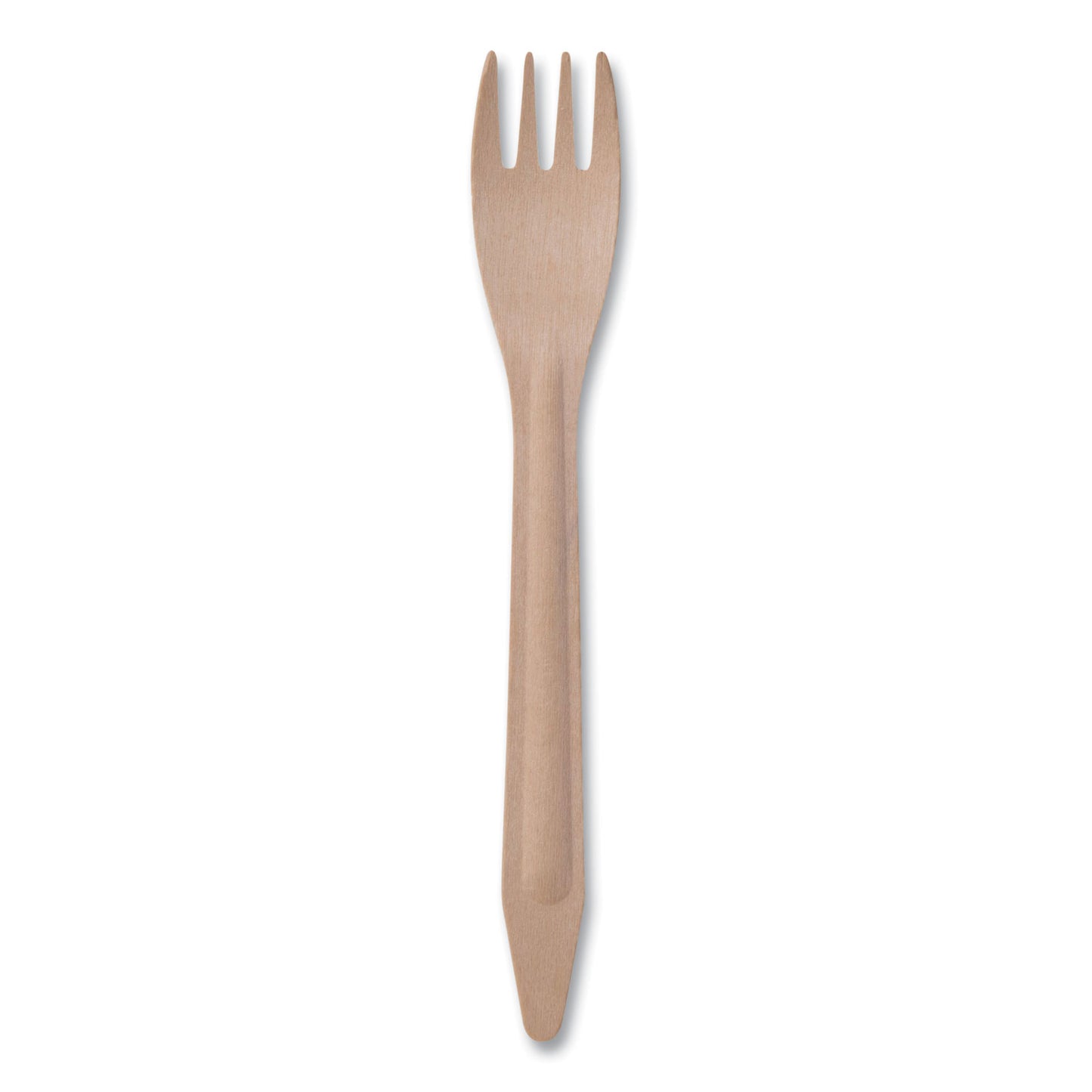 Eco-Products Wood Cutlery, Fork, Natural, 500/Carton (EPS212W)