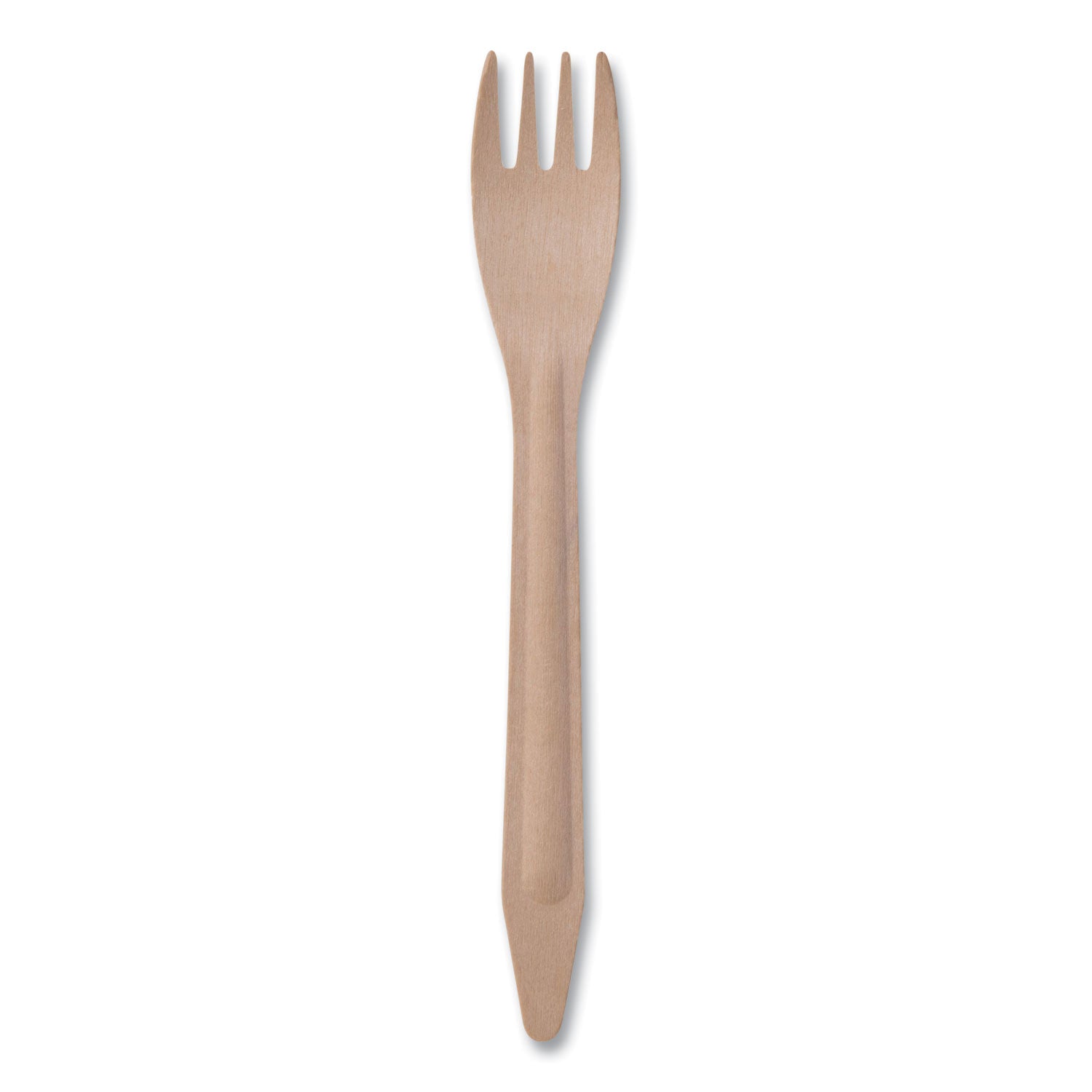 Eco-Products Wood Cutlery, Fork, Natural, 500/Carton (EPS212W)