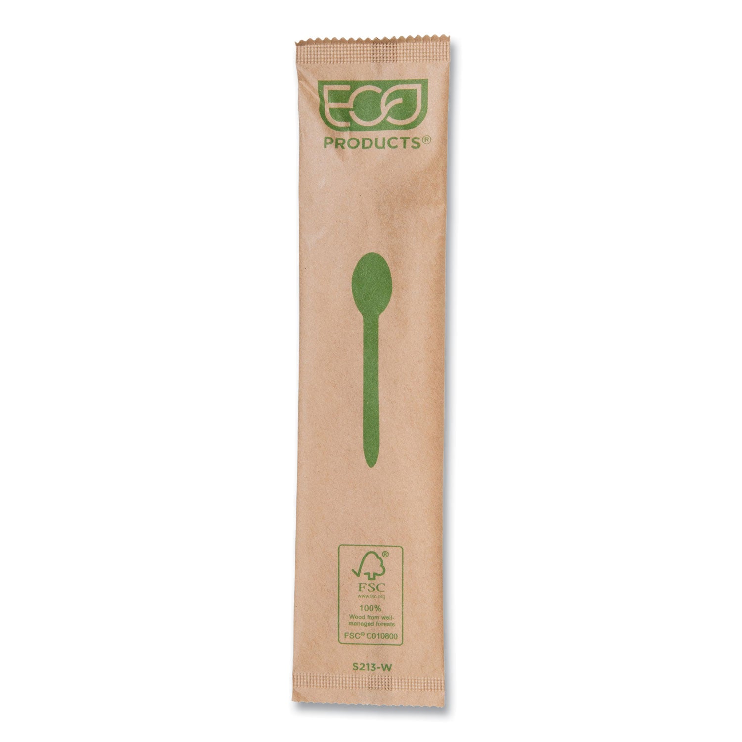 Eco-Products Wood Cutlery, Spoon, Natural, 500/Carton (EPS213W)