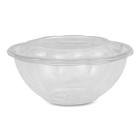 Eco-Products Renewable and Compostable Salad Bowls with Lids, 24 oz, Clear, Plastic, 50/Pack, 3 Packs/Carton (EPSB24)