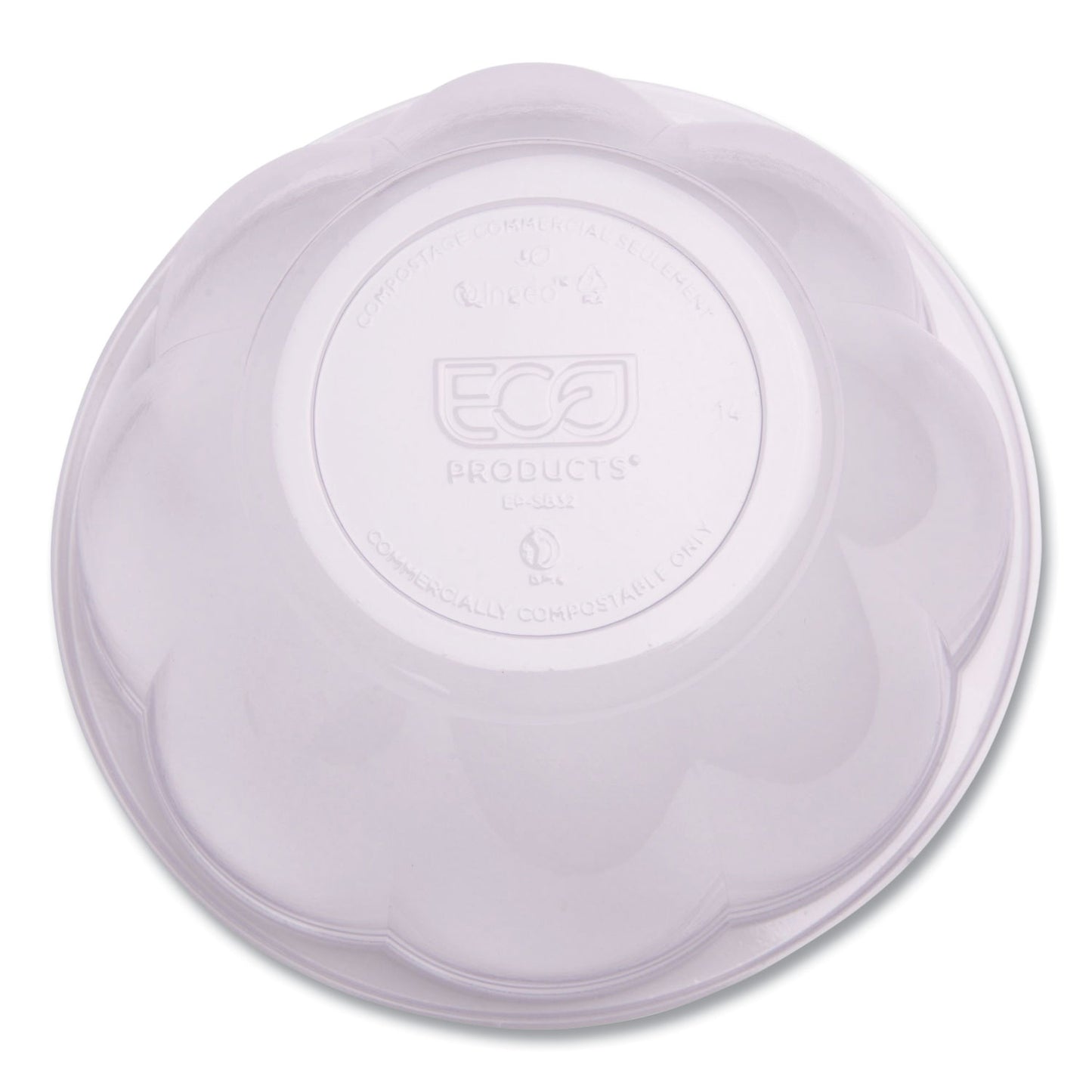 Eco-Products Renewable and Compostable Salad Bowls with Lids, 24 oz, Clear, Plastic, 50/Pack, 3 Packs/Carton (EPSB24)