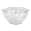 Eco-Products Renewable and Compostable Salad Bowls with Lids, 32 oz, Clear, Plastic, 50/Pack, 3 Packs/Carton (EPSB32)