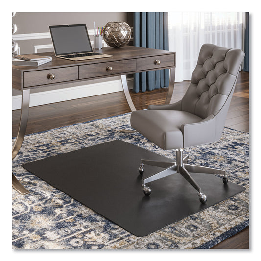 Deflecto EconoMat Carpet Chair Mat, Rectangular, 36 x 48, Black (CM11142BCOM)