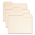 Smead SuperTab Top Tab File Folders, 1/3-Cut Tabs: Assorted, Letter Size, 0.75" Expansion, 14-pt Manila, 50/Box (10401)