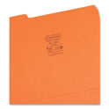 Smead Colored File Folders, 1/3-Cut Tabs: Assorted, Letter Size, 0.75" Expansion, Orange, 100/Box (12543)