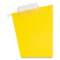 Smead Colored Hanging File Folders with 1/5 Cut Tabs, Letter Size, 1/5-Cut Tabs, Yellow, 25/Box (64069)