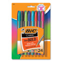 BIC Cristal Xtra Bold Ballpoint Pen, Stick, Bold 1.6 mm, Randomly Assorted Ink and Barrel Colors, 24/Pack (MSBAPP241AST)