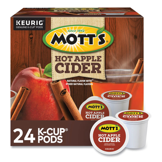 Mott's Hot Apple Cider K-Cup Pods, 1 oz K-Cup Pod, 24/Box (8604)