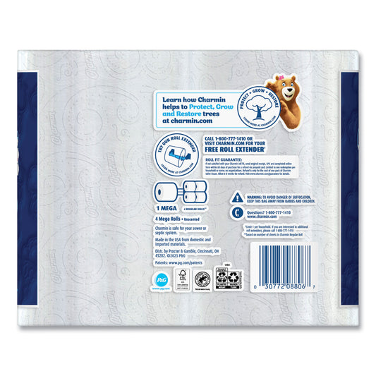 Charmin Ultra Soft Bathroom Tissue, Septic Safe, 2-Ply, White, 224 Sheets/Roll, 4 Rolls/Pack (08806PK)