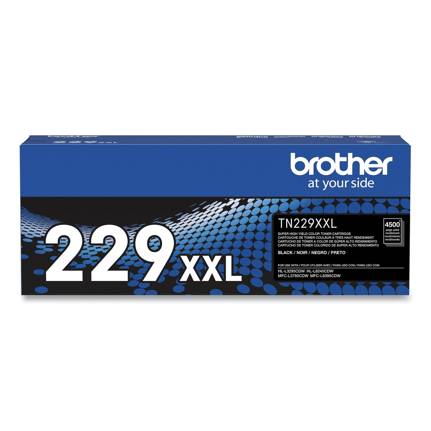 Brother TN229XXLBK Super High-Yield Toner, 4,500 Page-Yield, Black