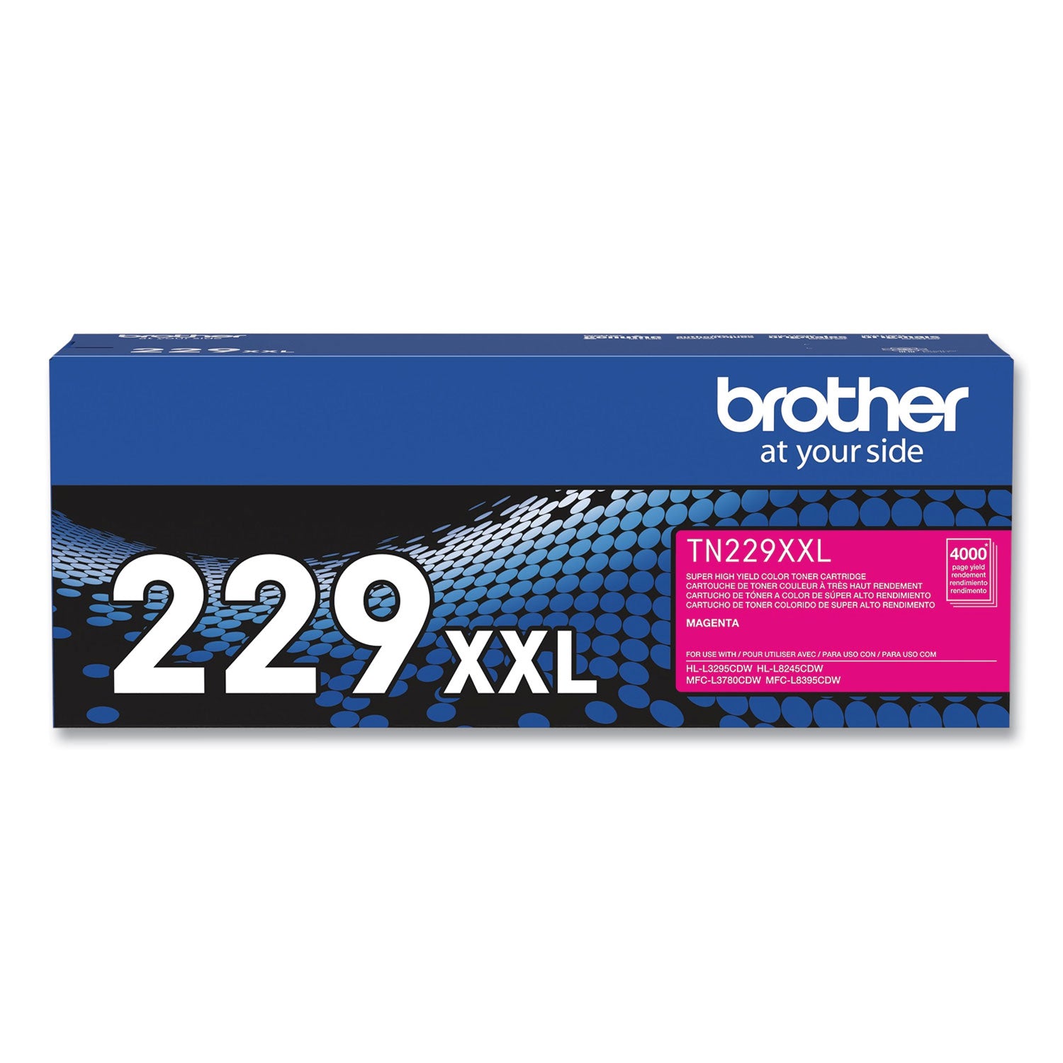 Brother TN229XXLM Super High-Yield Toner, 4,000, Page-Yield, Magenta