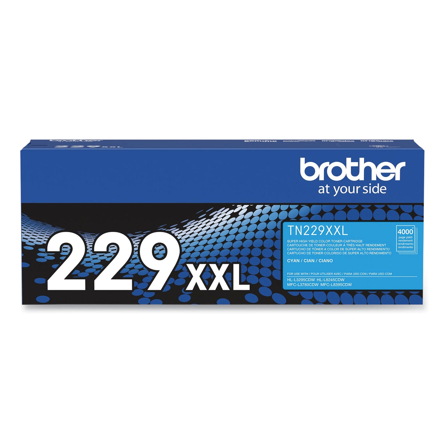 Brother TN229XXLC Super High-Yield Toner, 4,000 Page-Yield, Cyan