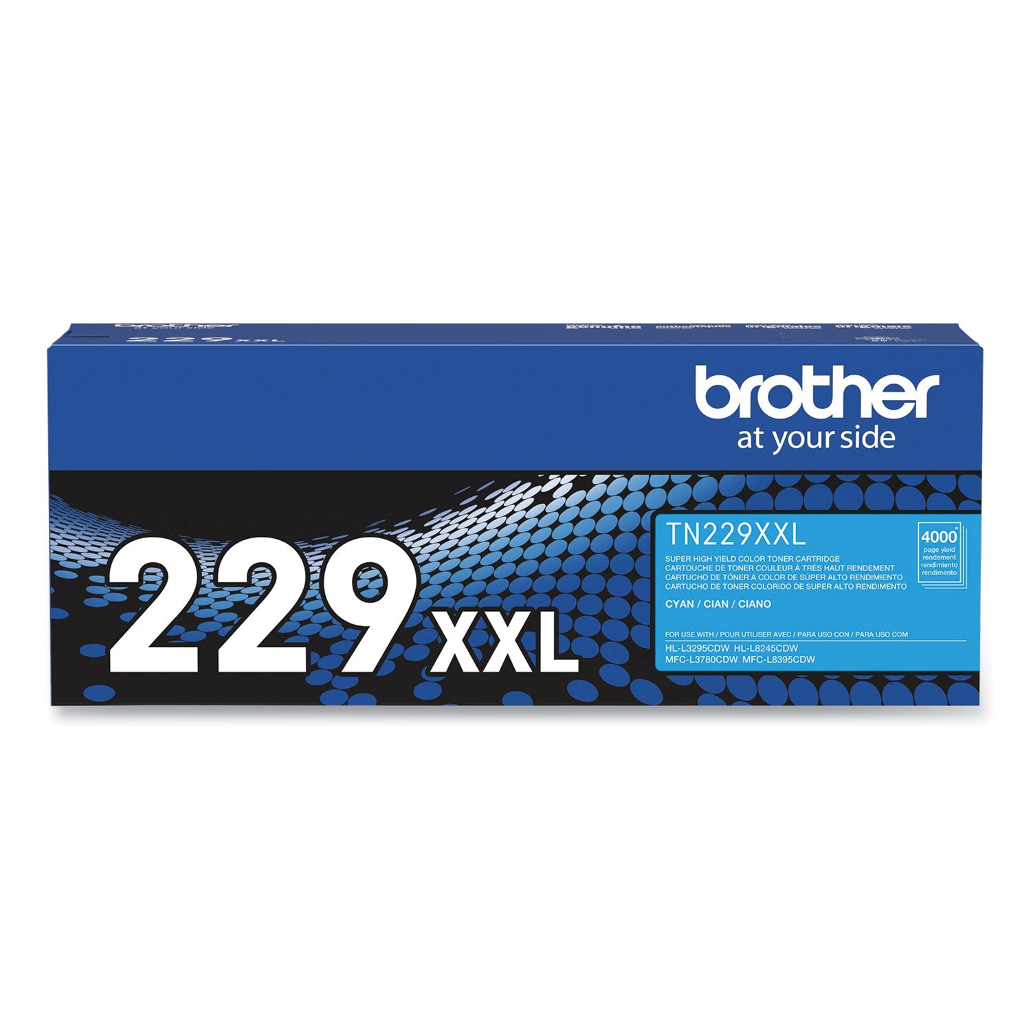 Brother TN229XXLC Super High-Yield Toner, 4,000 Page-Yield, Cyan