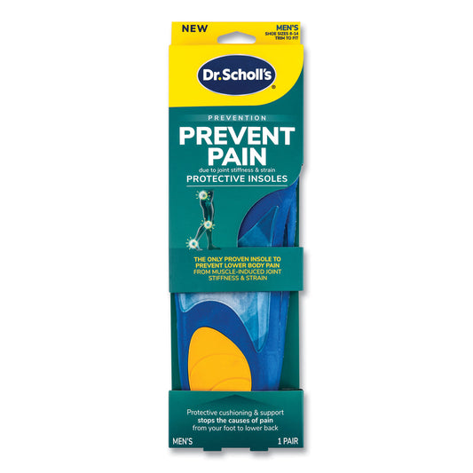 Dr. Scholl's Prevent Pain Protective Insoles for Men, Men's Size 8 to 14, Blue (00328)