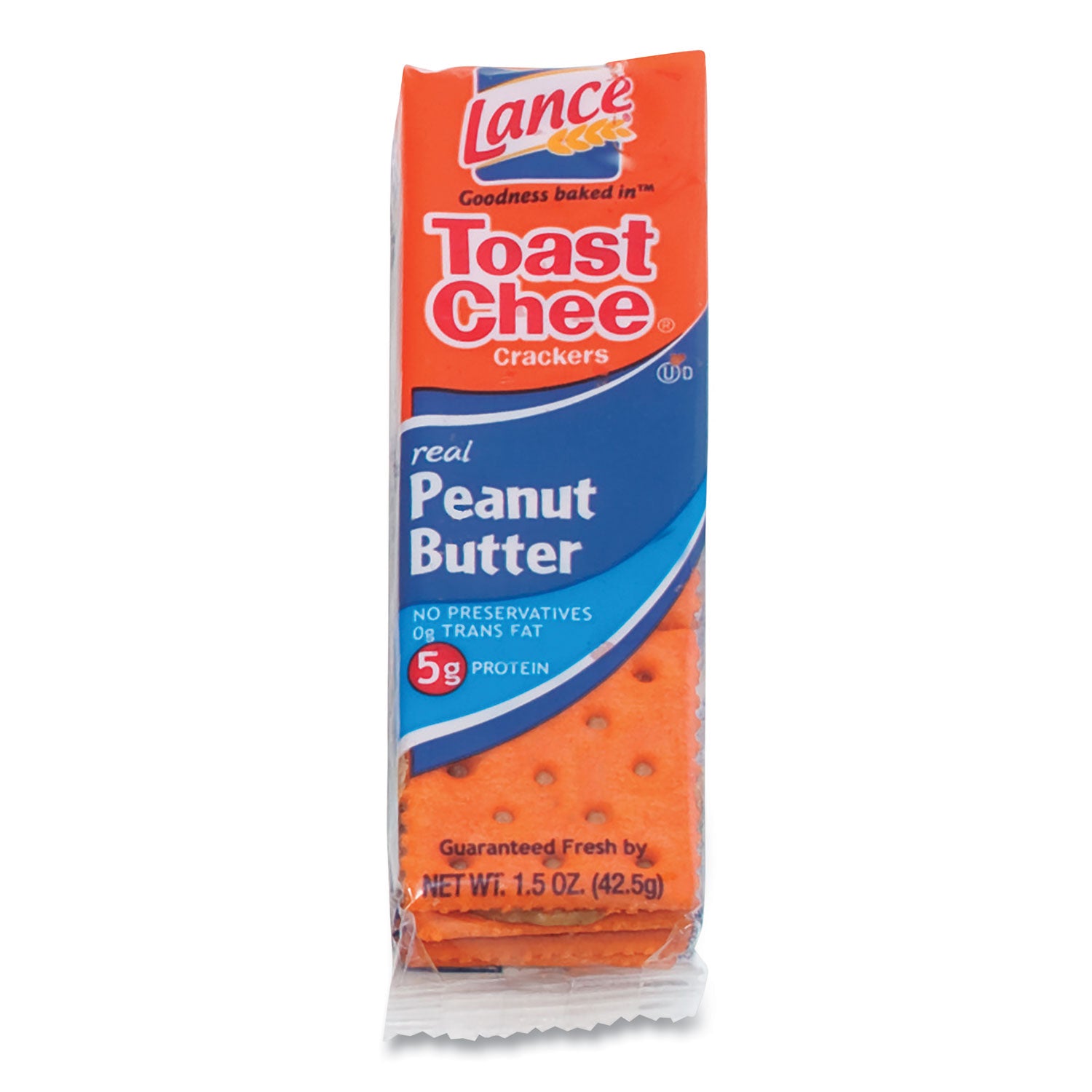 Lance Toast Cheese Crackers, Peanut Butter, 1.5 oz Packet, 24/Box (SN40653)