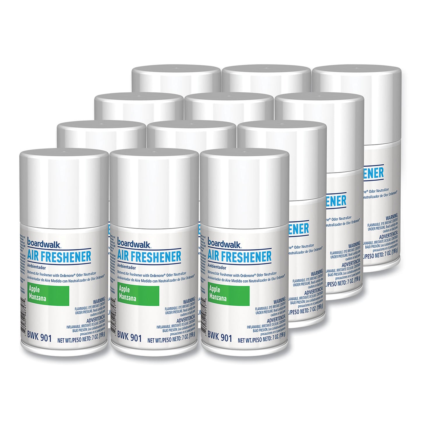 Boardwalk Metered Air Freshener Refill, Apple Harvest, 7 oz Aerosol Spray, 12/Carton (901)