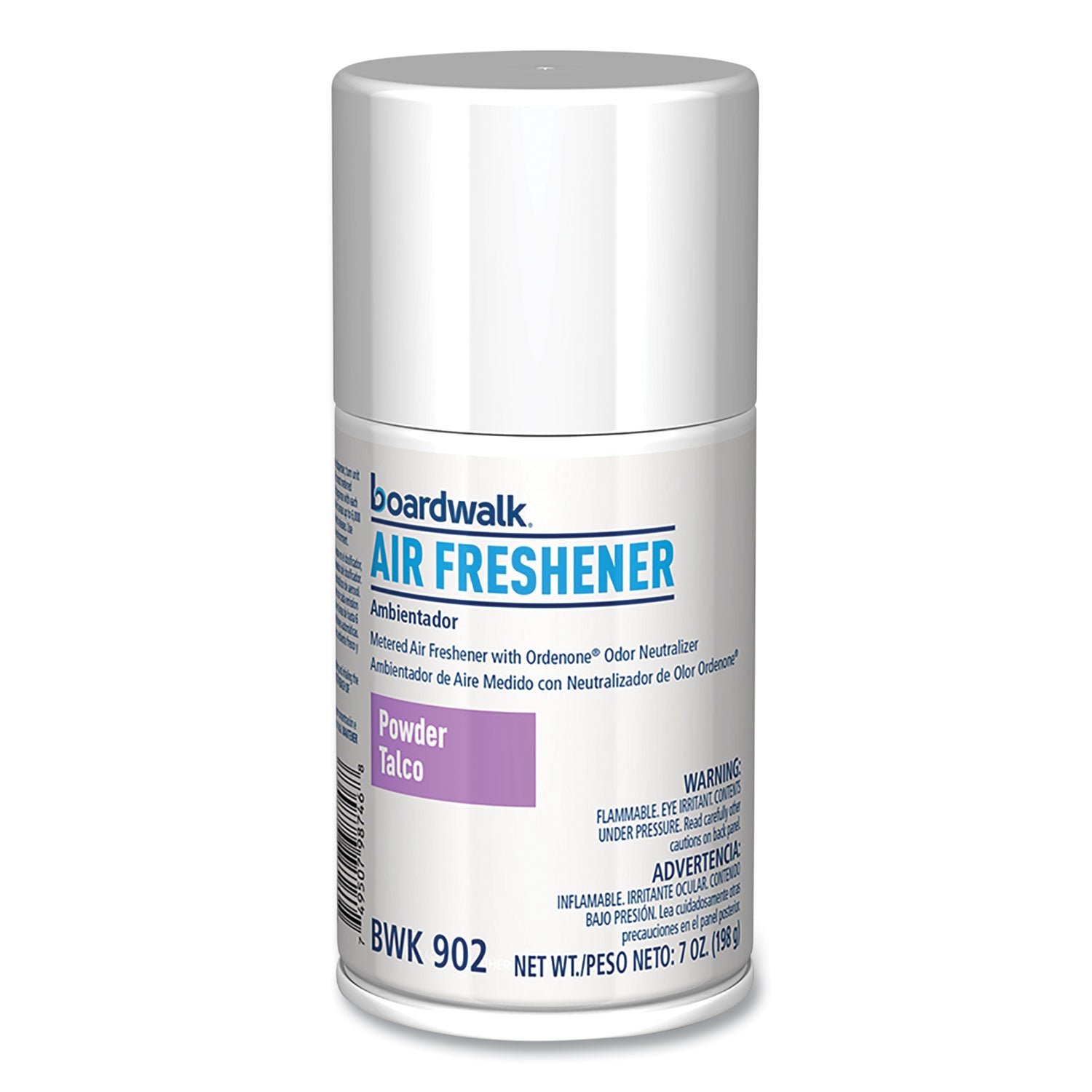 Boardwalk Metered Air Freshener Refill, Powder Mist, 7 oz Aerosol Spray, 12/Carton (902)