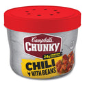 Campbells Chunky Chili with Beans, 15.25 oz Bowl, 8/Carton (35100009)