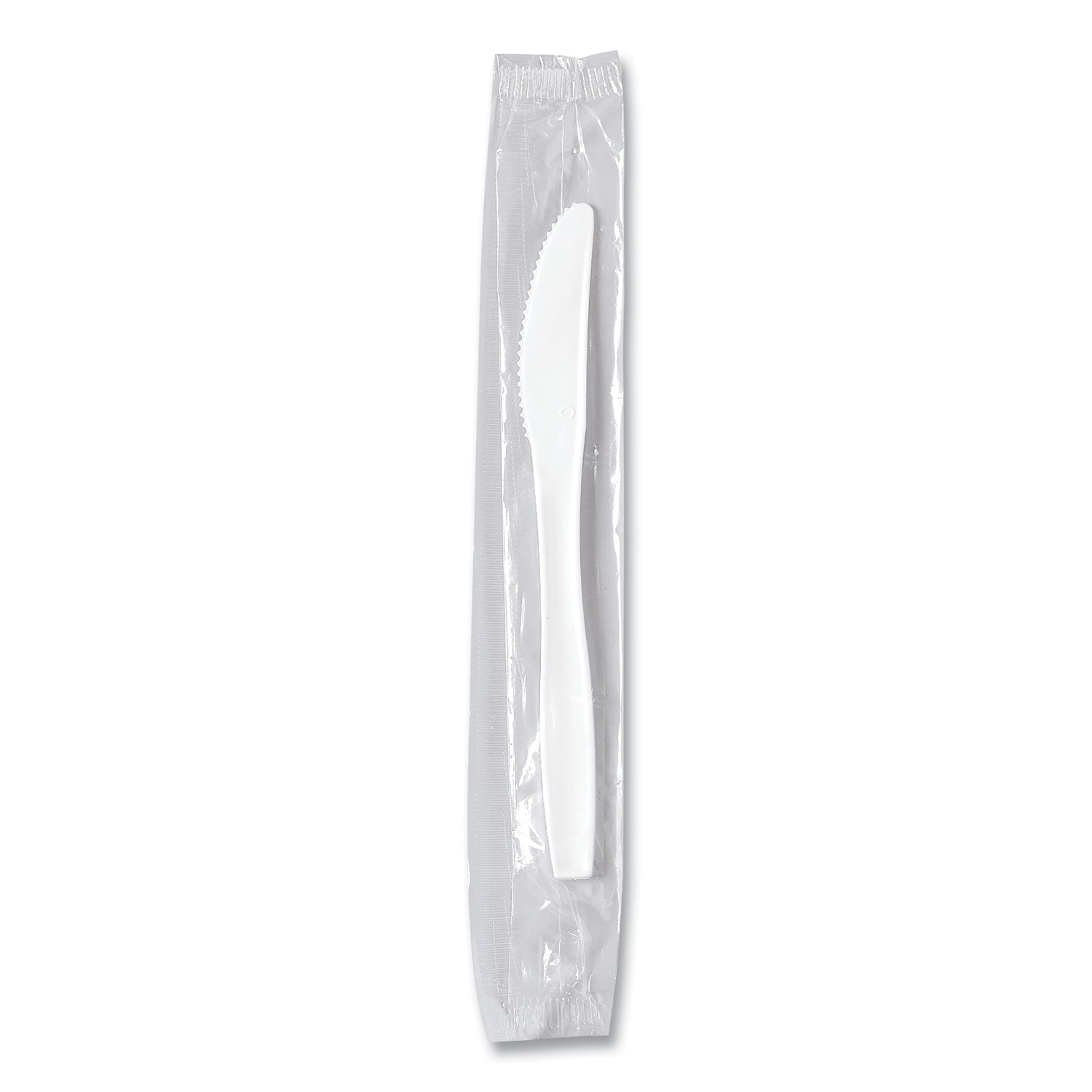 Regal Mediumweight Cutlery, Individually Wrapped, Knife, White, 1,000/carton