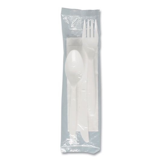 Regal Mediumweight Cutlery, Individually Wrapped, Combo Kit, White, 250/carton