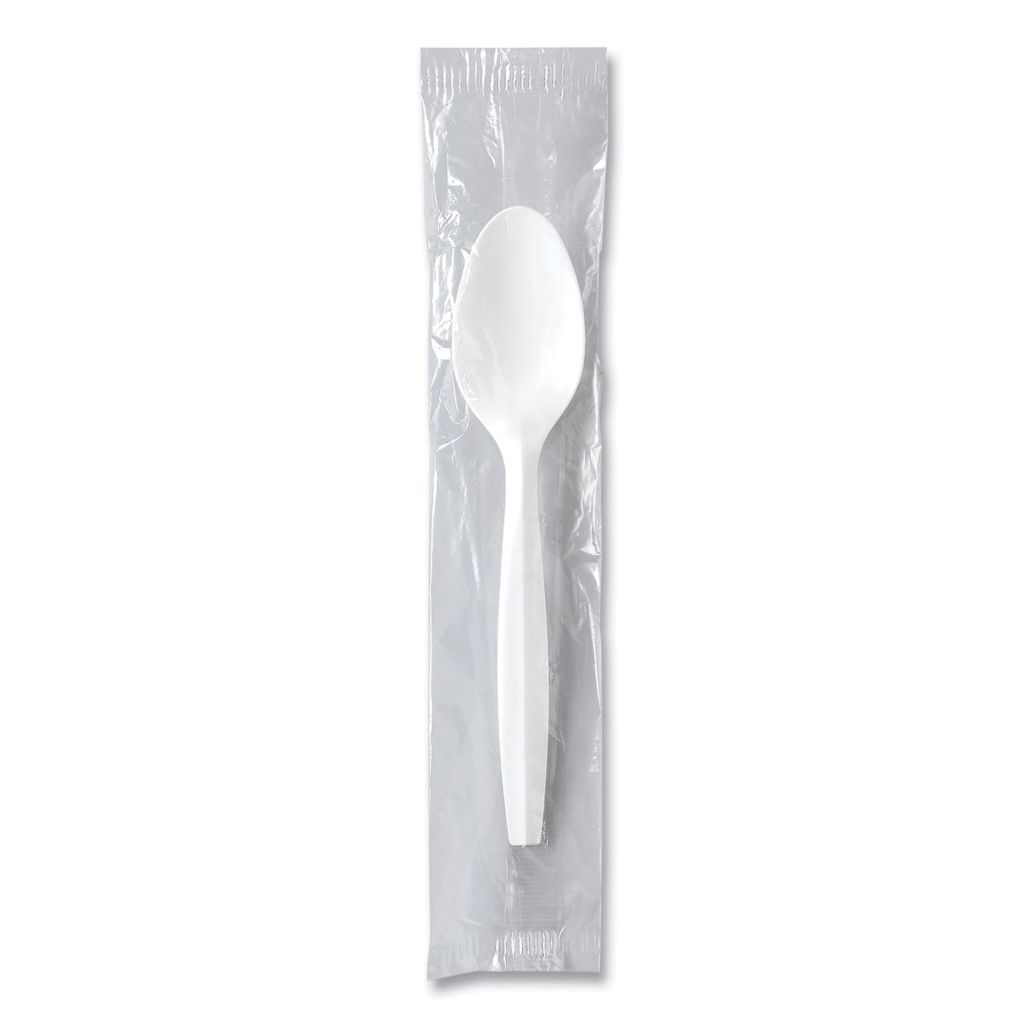 Regal Mediumweight Cutlery, Individually Wrapped, Teaspoon, White, 1,000/carton