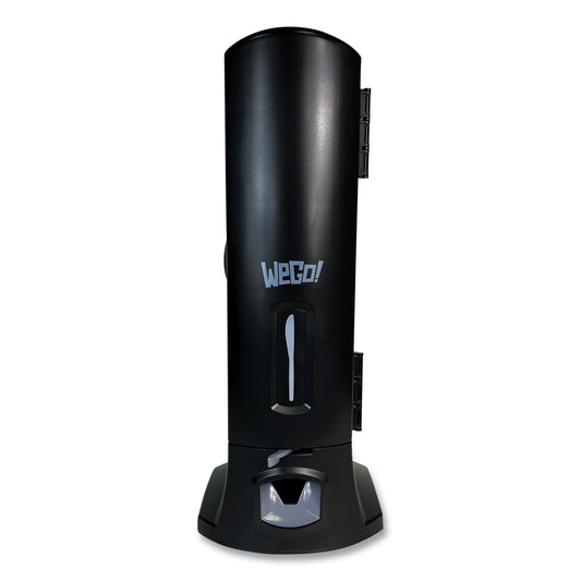 Dispenser, WeGo Utensils, 10.22 x 12.5 x 23.75, Black (56101100)