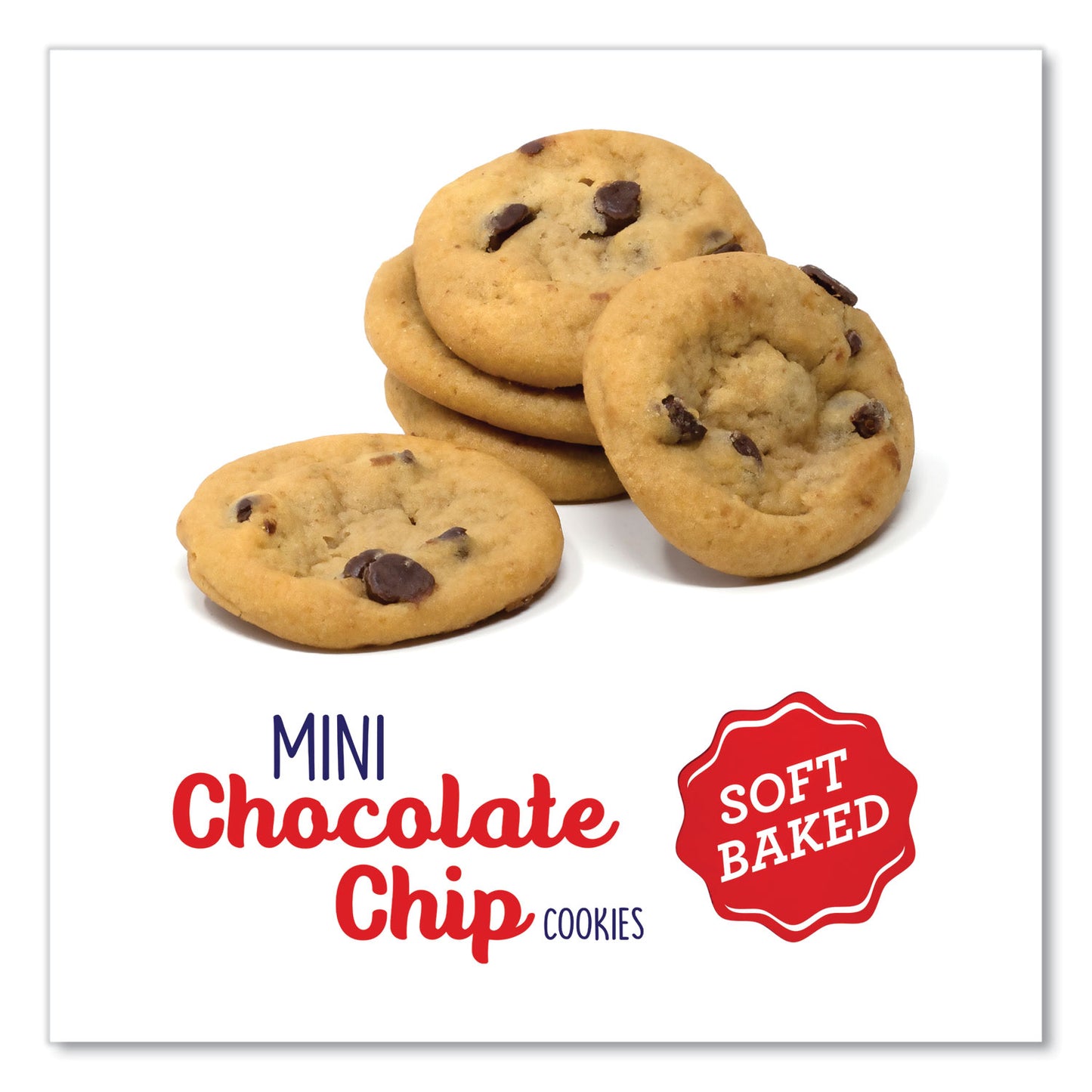 Pillsbury Soft Baked Mini Chocolate Chip Cookies, 1.5 oz Pouch, 28/Pack (22002056)