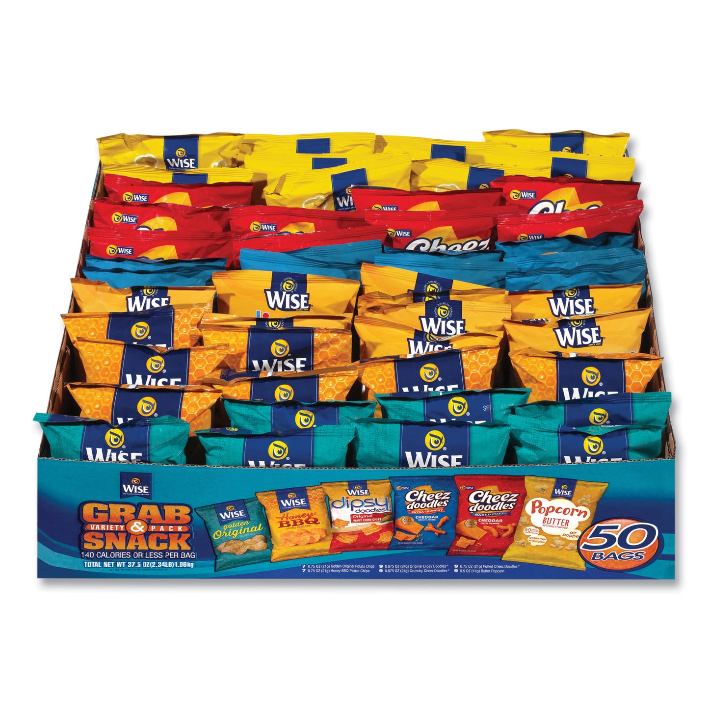 Wise Grab and Snack Variety Pack, Assorted Flavors, 50/Pack (22002063)