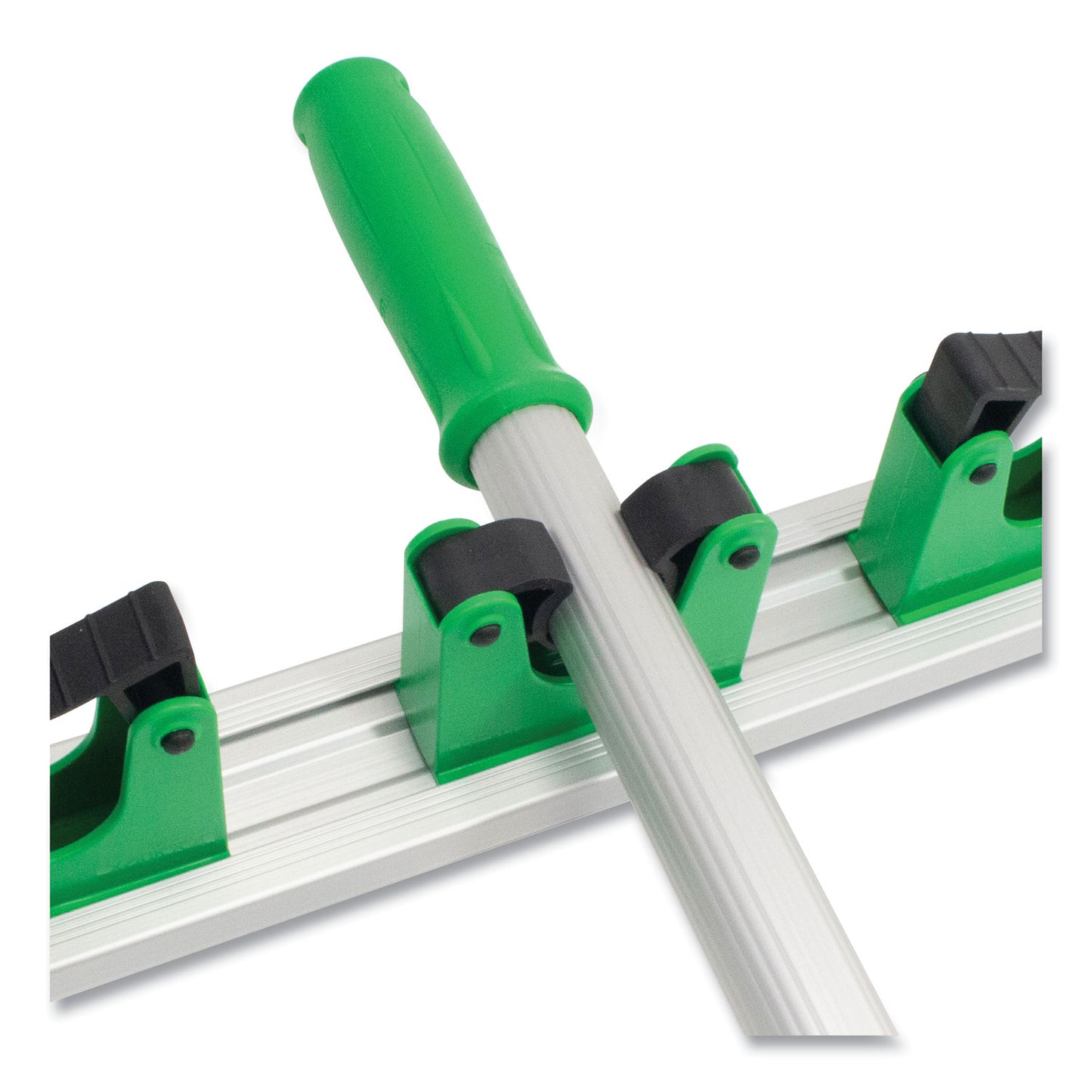 Unger Hang Up Cleaning Holder, 14 x 3.15 x 2.17, Silver/Green (HO350)