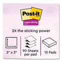 Post-it Pads in Summer Joy Collection Colors, 1.88" x 1.88", 90 Sheets/Pad, 8 Pads/Pack (6228SSJOY)