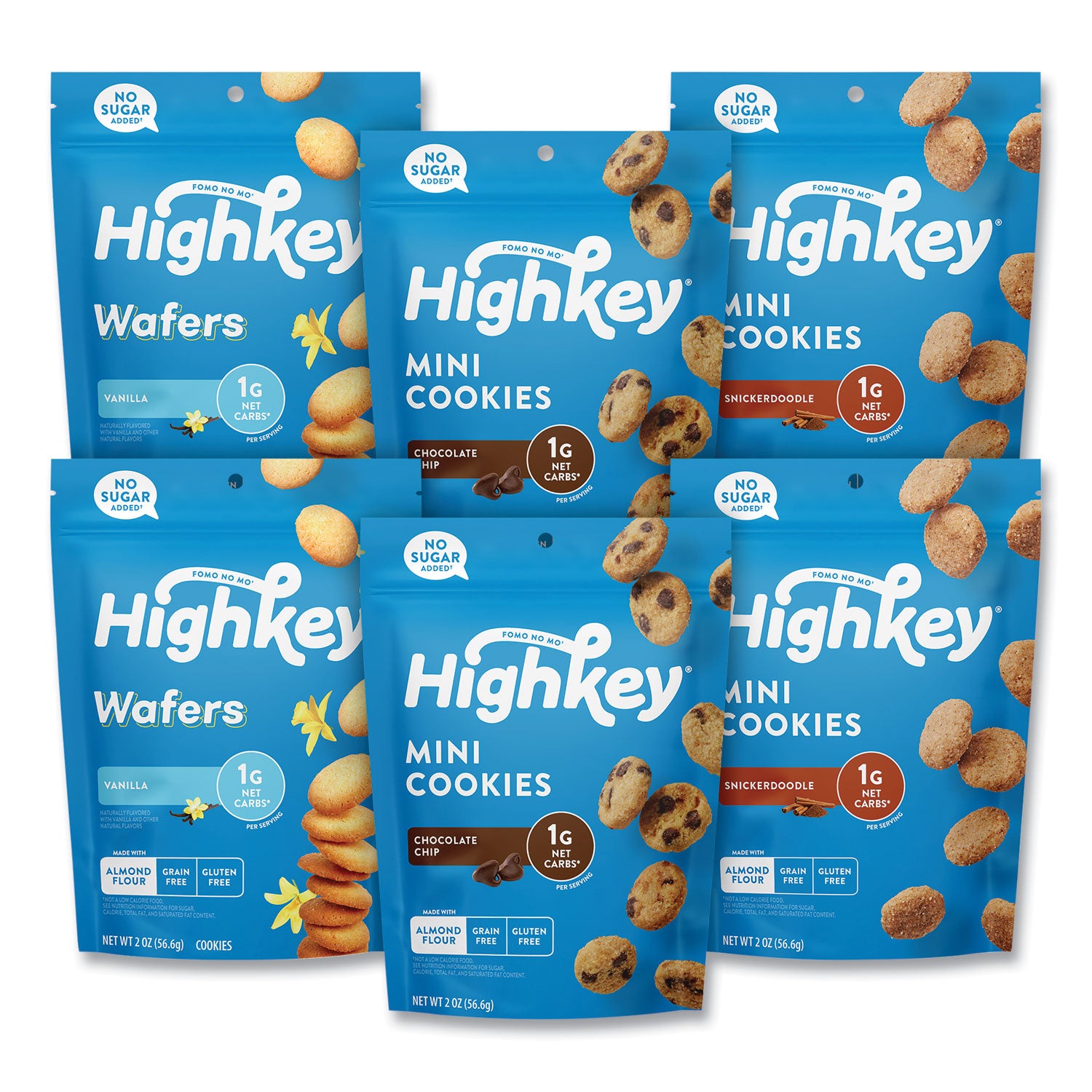 HighKey Variety Pack, Assorted Flavors, 2 oz Packet, 6/Carton (60000274)