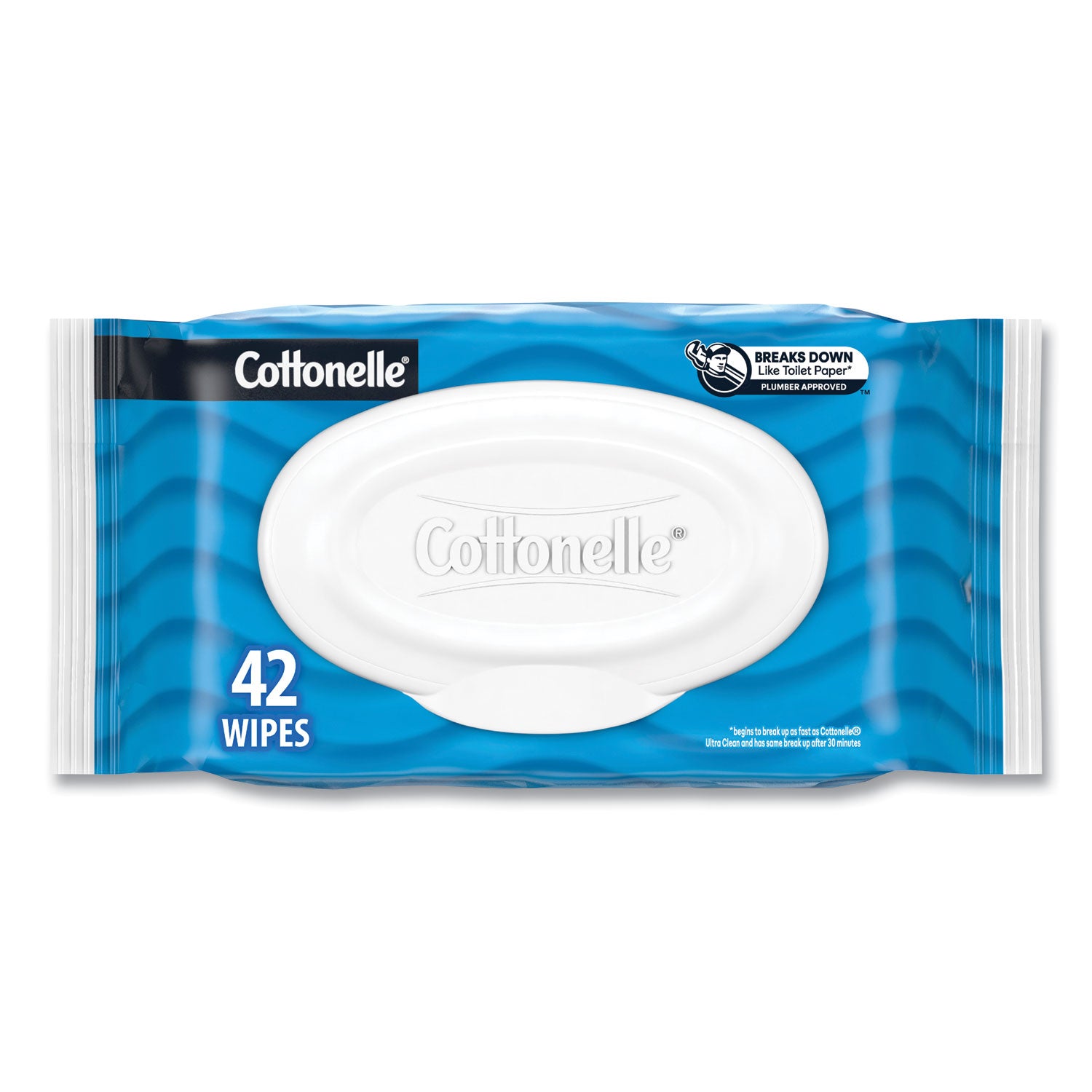 Cottonelle Fresh Care Flushable Cleansing Cloths, 1-Ply, 3.75 x 5.5, White, 42/Pack, 12 Packs/Carton (44932CT)