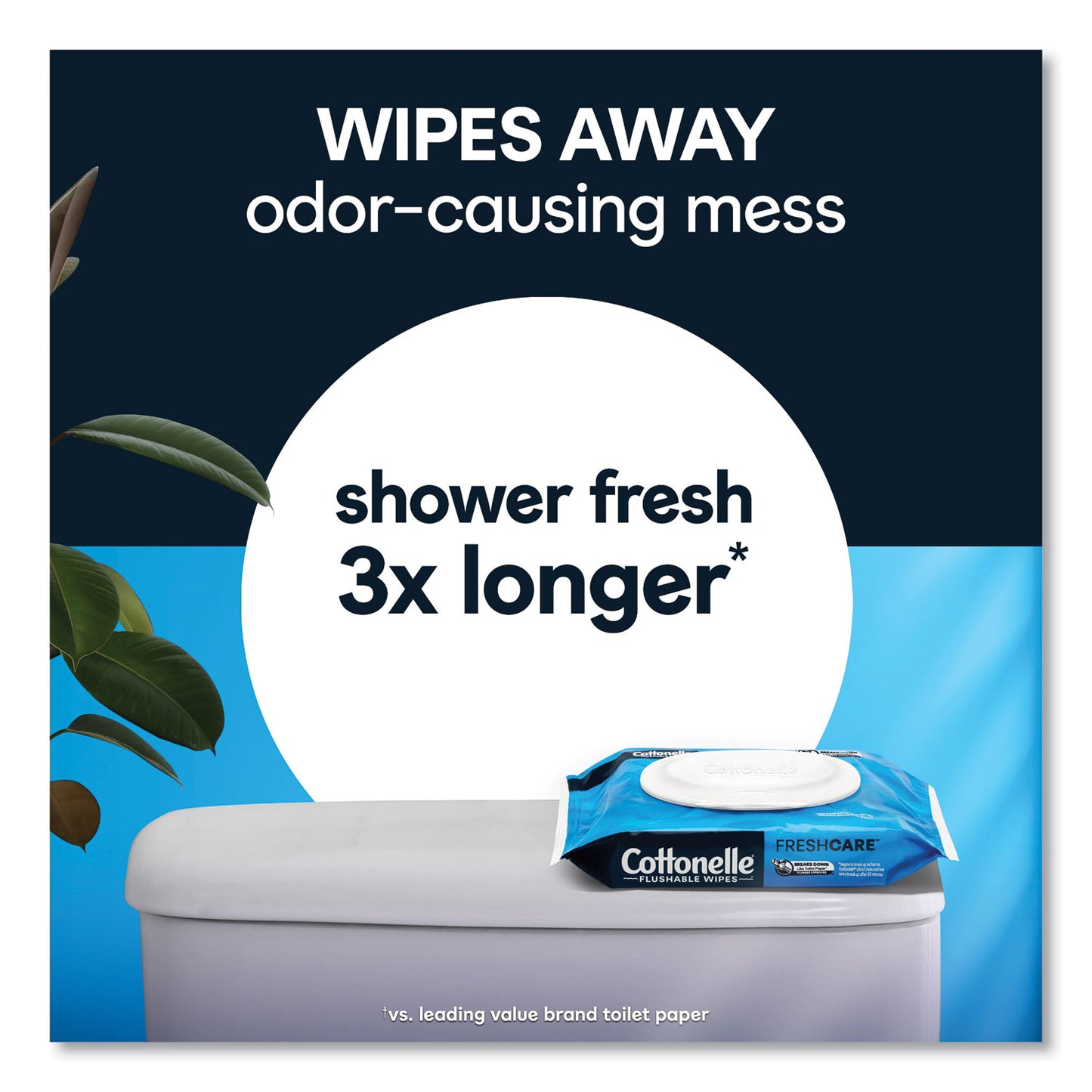 Cottonelle Fresh Care Flushable Cleansing Cloths, 1-Ply, 3.75 x 5.5, White, 42/Pack (44932)