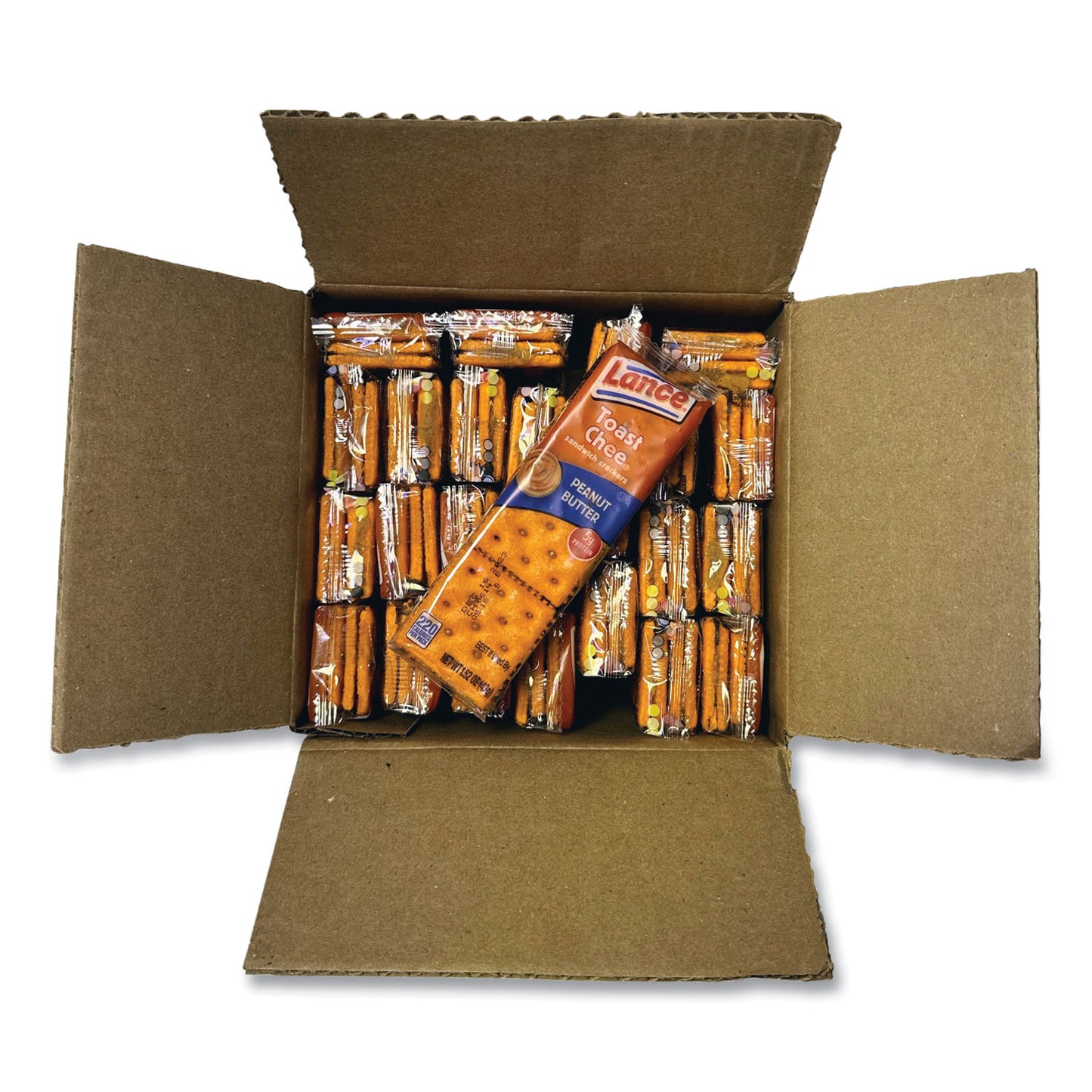 Lance Toast Cheese Crackers, Peanut Butter, 1.5 oz Packet, 24/Box (SN40653)