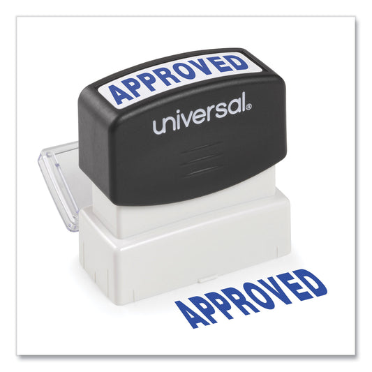 Universal Message Stamp, APPROVED, Pre-Inked One-Color, Blue (10043)