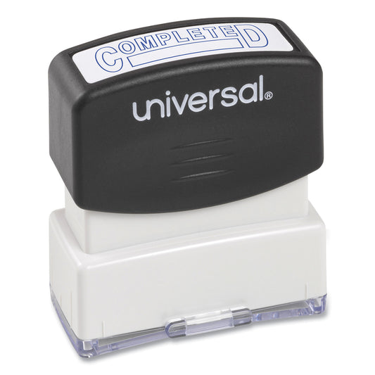 Universal Message Stamp, COMPLETED, Pre-Inked One-Color, Blue Ink (10044)