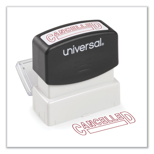 Universal Message Stamp, CANCELLED, Pre-Inked One-Color, Red (10045)