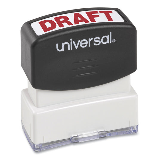 Universal Message Stamp, DRAFT, Pre-Inked One-Color, Red (10049)