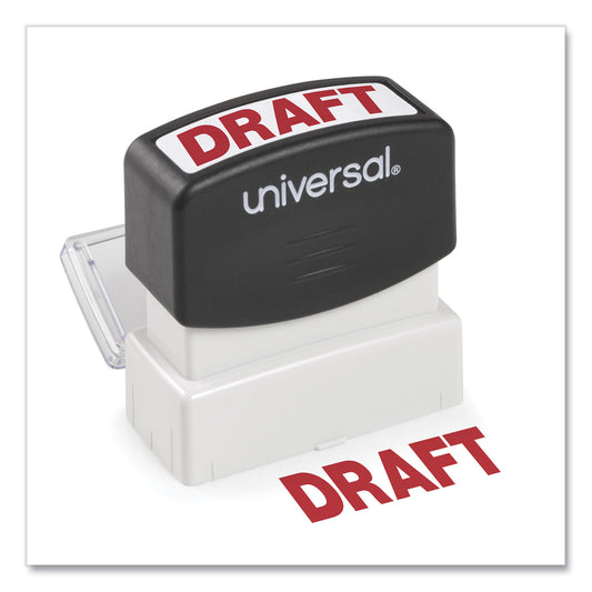 Universal Message Stamp, DRAFT, Pre-Inked One-Color, Red (10049)