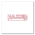 Universal Message Stamp, FAXED, Pre-Inked One-Color, Red (10054)