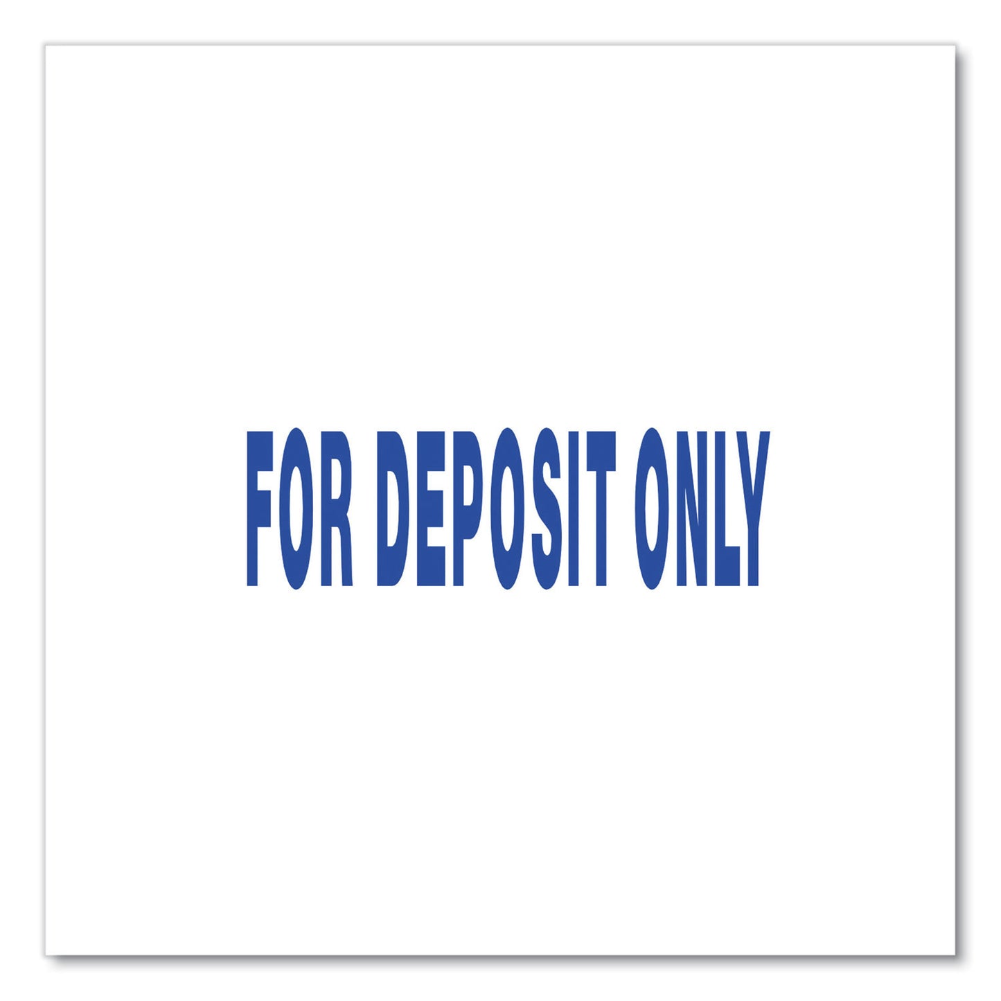 Universal Message Stamp, for DEPOSIT ONLY, Pre-Inked One-Color, Blue (10056)