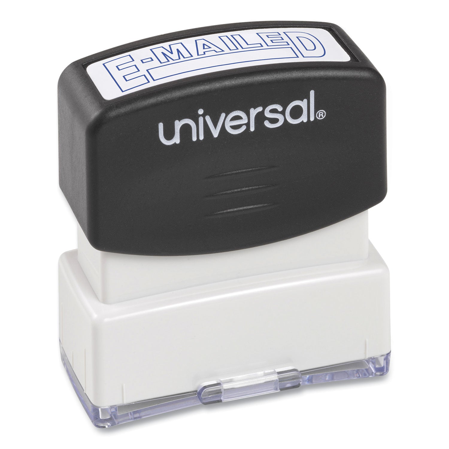 Universal Message Stamp, E-MAILED, Pre-Inked One-Color, Blue (10058)