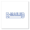 Universal Message Stamp, E-MAILED, Pre-Inked One-Color, Blue (10058)