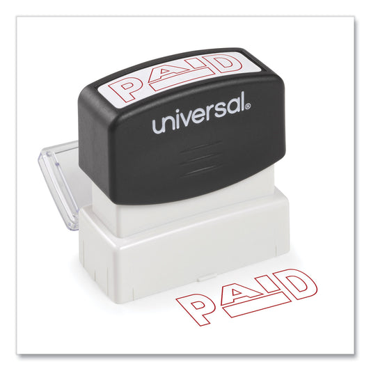 Universal Message Stamp, PAID, Pre-Inked One-Color, Red (10062)