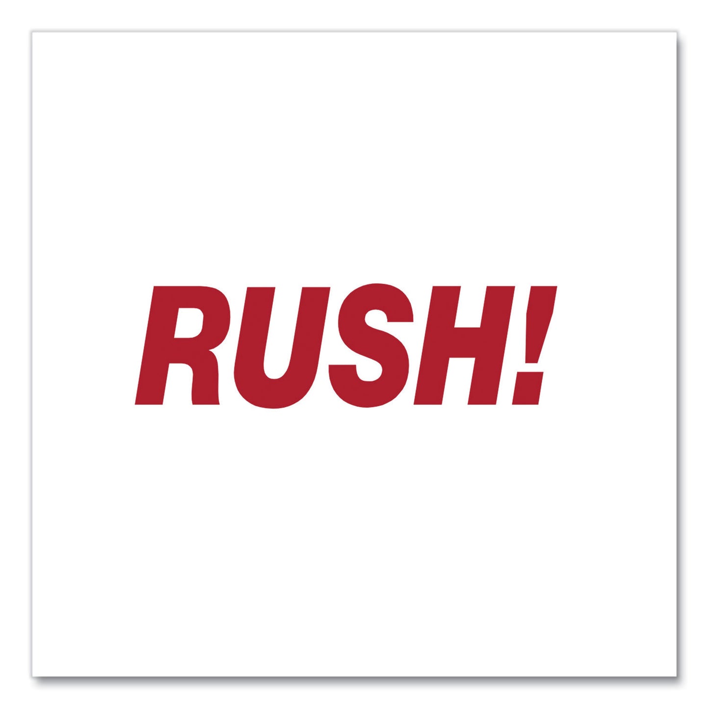 Universal Message Stamp, RUSH, Pre-Inked One-Color, Red (10069)